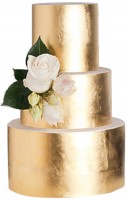Золотой свадебный торт в Санкт-Петербурге