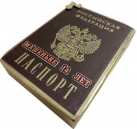 Торт в виде паспорта без мастики в Санкт-Петербурге